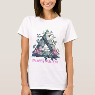 Balance in Bloom Crystal Triangle Floral T-Shirt
