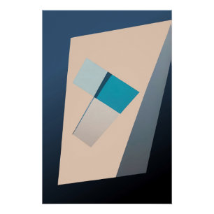 Balance in Blue Poster