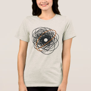 Balance in Chaos – Abstract Minimalist Art Design Tri-Blend Shirt