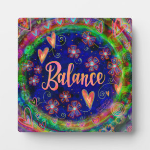 Balance Inspiring Pretty Floral Inspirivity Easel Plaque