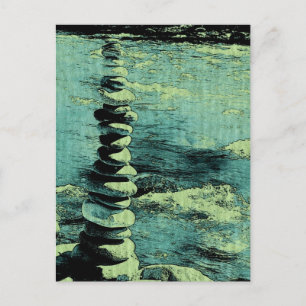 Balance is Everything - Pen & Ink Style Postcard