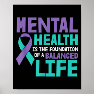 Balance Life Mental Health Awareness Prevent Poster