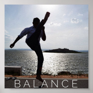 Balance - Martial Arts Motivational Poster