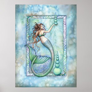 Balance Mermaid Poster by Molly Harrison