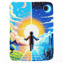 Balance of Worlds - Futuristic Pixel Art Tech