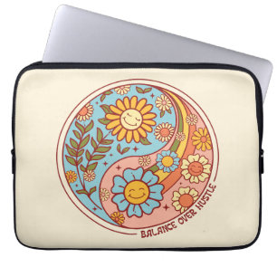 Balance over hustle laptop sleeve
