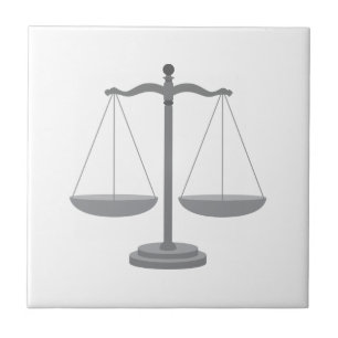 Balance Scale Ceramic Tile