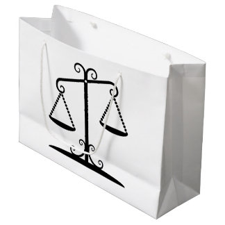 balance scales large gift bag
