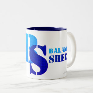 "BALANCE SHEET" Two-Tone COFFEE MUG
