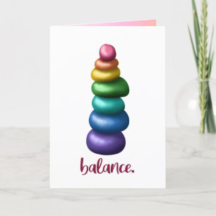 Balance. Stacking Rocks Greeting Card