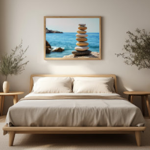 Balance Stones Zen Minimalist Wall Art