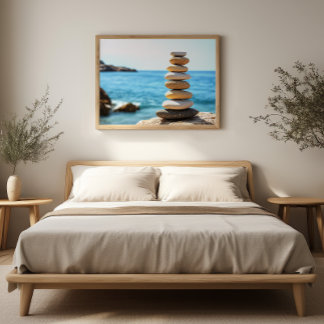 Balance Stones Zen Minimalist Wall Art