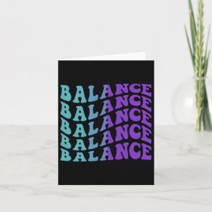 Balance Suicide Prevention Mental Health Awareness Card