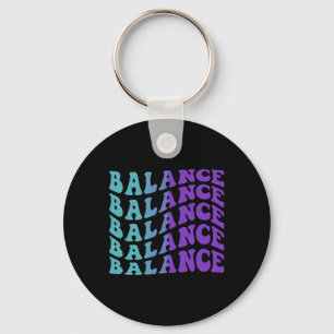 Balance Suicide Prevention Mental Health Awareness Key Ring
