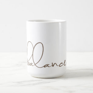 Balance, White, Yoga Cool, Modern Coffee Mug