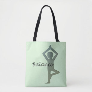 Balance Yoga Pose Tote Bag