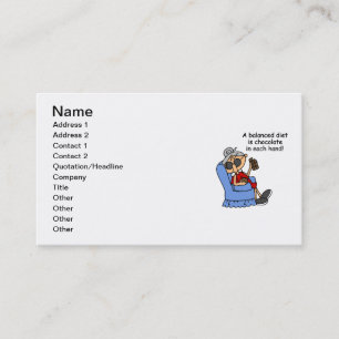 Balanced Chocolate Diet Business Card