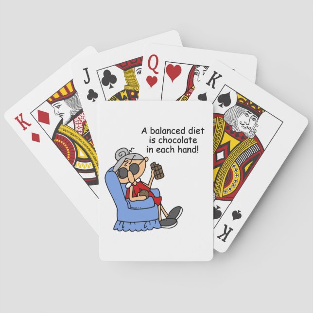 Balanced Chocolate Diet Playing Cards (Back)