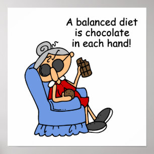 Balanced Chocolate Diet Poster