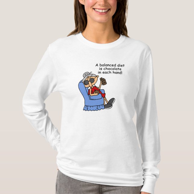Balanced Chocolate Diet T-Shirt (Front)