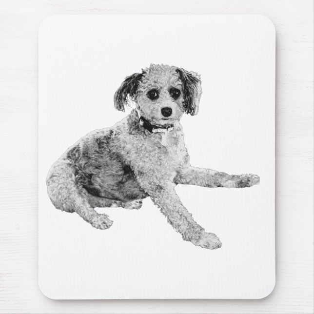 Balanced Focus, Textured Calm Mouse Pad (Front)