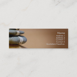 Balanced Pebbles Mini Business Card