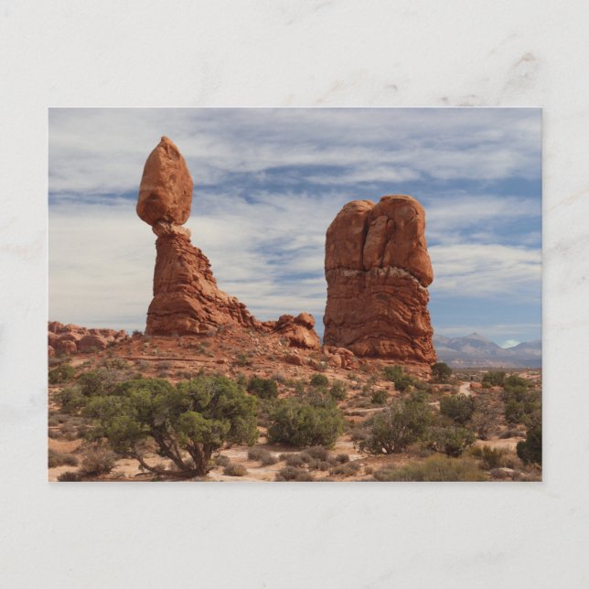 Balanced Rock at Arches National Park, Moab, Utah Postcard (Front)