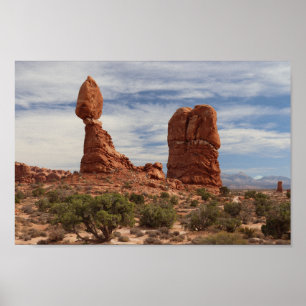 Balanced Rock at Arches National Park, Moab, Utah Poster