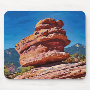 Balanced Rock at Garden of the Gods Mouse Pad