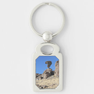 Balanced Rock Idaho Photo Keychain