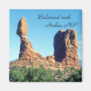 Balanced rock in Arches National Park- Utah, USA Magnet
