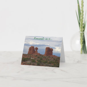 Balanced Rock Pensando en ti (Thinking of You) Card