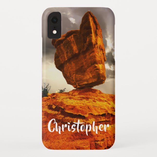 Balanced Rock Personalised Name Case-Mate iPhone Case (Back)