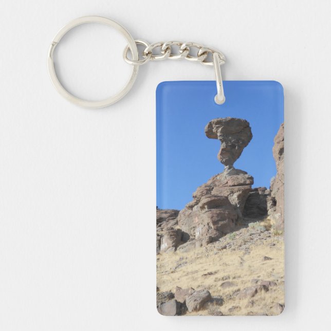 Balanced Rock Photo Keychain (Front)