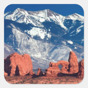 Balanced Rock Trail Square Sticker