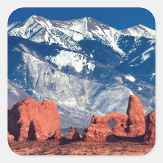 Balanced Rock Trail Square Sticker (Front)