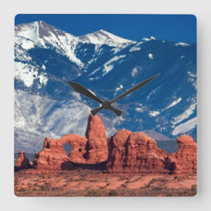 Balanced Rock Trail Square Wall Clock