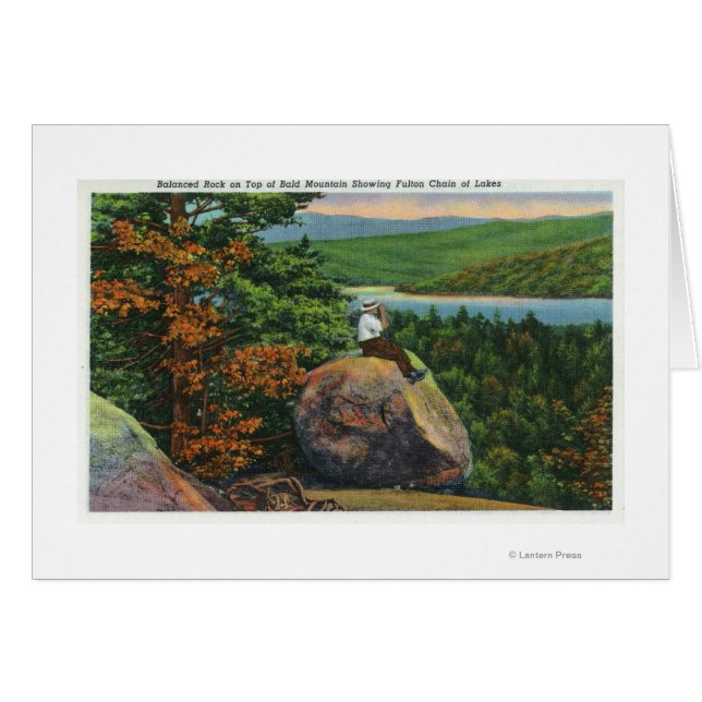 Balanced Rock View of Fulton Chain of Lakes (Front Horizontal)