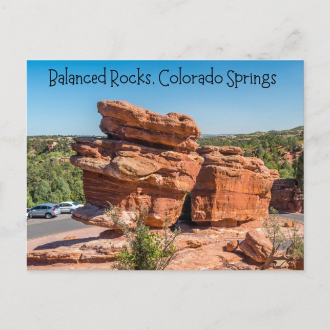 Balanced Rocks, Colorado Springs, Colorado Postcard (Front)