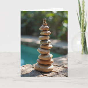 Balanced Stones Fathers Day Card