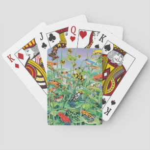 Balancing Frog Playing Cards