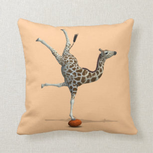 Balancing Giraffe Cushion