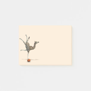 Balancing Giraffe Post-it Notes