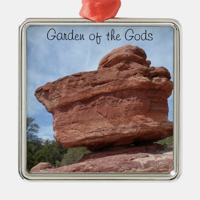 Balancing Rock- Garden of the Gods Metal Ornament (Front)