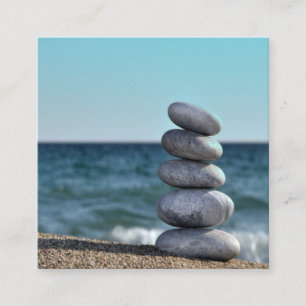 Balancing Stones Square Chiropractic Business Card