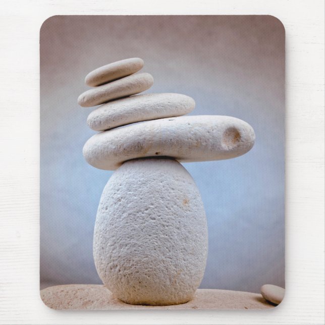 Balancing Stones Square + your ideas Mouse Pad (Front)