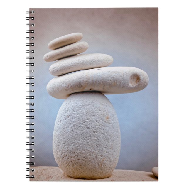 Balancing Stones Square + your ideas Notebook (Front)