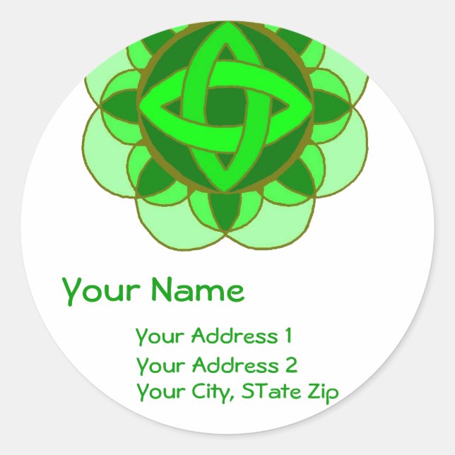 "Balancing the Heart Chakra" Address Label (Front)