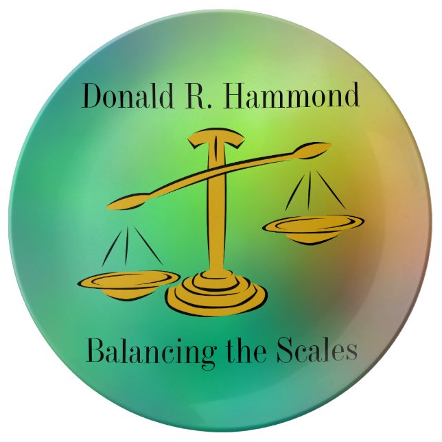 Balancing the Scales Plate (Front)