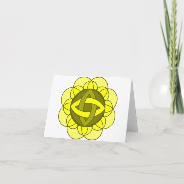 " Balancing the Solar Plexus Chakra" Note Card (Front)
